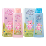 Kit Colonia Cheirinho De Bebe 750ml - Azul E Rosa