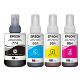 Kit Colorido Tinta Epson Original P/