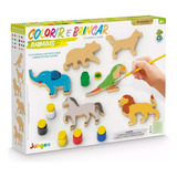 Kit Colorir E Brincar Animais Safari