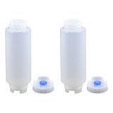 Kit Com 02 Bisnaga Fifo 710 Ml Molhos E Caldas Válvula Azul
