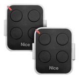 Kit Com 02 Controles Remoto Era One 4 C Preto Nice Linear