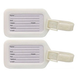 Kit Com 02 Etiquetas Tag Para Identificação De Mala Bagagens