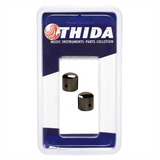 Kit Com 02 Knob Metal Com Trava Cosmo Black Guitarra Baixo