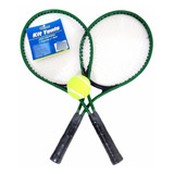 Kit Com 02 Raquete De Tenis Com 1 Bola E 1 Bolsa 
