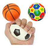 Kit Com 03 Bolinhas De Mão Para Fisioterapia Macias Nf