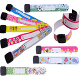 Kit Com 03 Pulseiras De Identificação Infantil Reutilizável