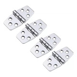 Kit Com 04 Dobradiças De Inox Para Barco Lancha Bote 