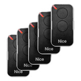 Kit Com 05 Controle Remoto Era Inti Preto 433 Mhz Linear