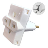 Kit Com 10 Adaptador Pino Universal Tomada Benjamim T 