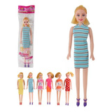 Kit Com 10 Bonecas Baratas Brinquedo Atacado Prenda Brinde