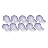 Kit Com 10 Bonés Branco Cozinheiro Cozinha Cozinheira