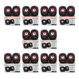 Kit Com 10 Caixa De Som 6w Rms Pc Notebook Atacado Revenda