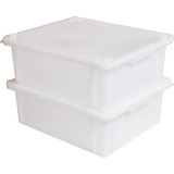 Kit Com 10 Caixas Plastica Camara Fria Com Tampa 15,5 Litros