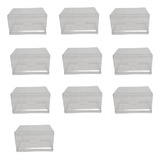 Kit Com 10 Caixas Premium Hot Wheels Base Transparente 1:64