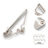 Kit Com 10 Caneta Com Corrente Fixa Suporte Para Balcão Mesa