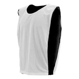 Kit Com 10 Coletes De Treino Dupla Face Branco/preto