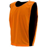 Kit Com 10 Coletes De Treino Dupla Face Laranja/preto