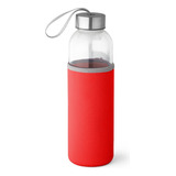 Kit Com 10 Garrafa Squeeze De Vidro Com Luva Protetora 520ml