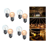 Kit Com 10 Lâmpadas Inc 15w 110v Ou 220v Para Varal De Luzes
