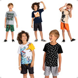 Kit Com 10 Peças Conjuntinho Infantil Meninos - Tam. 2 Ao 12