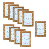 Kit Com 10 Porta Retrato 10x15 Dourado