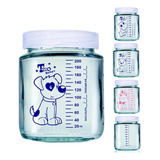 Kit Com 10 Potes De Vidro P Leite Materno C/ Graduação 200ml