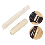 Kit Com 10 Rastilho Pestana Nut Osso 100% Natural Violão Aço