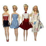 Kit Com 10 Roupinhas Roupas Para Boneca Barbie Frozen
