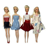 Kit Com 10 Roupinhas Roupas Para Boneca Barbie Frozen