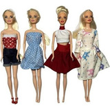 Kit Com 10 Roupinhas Roupas Para Boneca Barbie Frozen