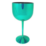 Kit Com 10 Taças Gin Metalizada 550 Ml Para Festas E Eventos