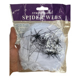 Kit Com 10 Teia De Aranha Decoração Halloween Homem Aranha