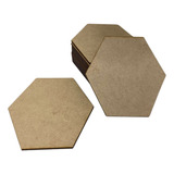 Kit Com 100 Bolachas 10 Cm Sextavada Placa Chapa Mdf 3mm