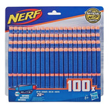 Kit Com 100 Dardos Elite Azul Nerf Novo