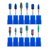 Kit Com 12 Brocas Tungstênio Unhas