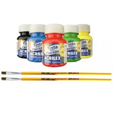 Kit Com 12 Tintas De Tecido Acrilex 37ml + Brinde - Oferta