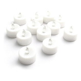 Kit Com 12 Velas De Led Cor Amarelo - Baterias Inclusas
