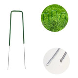 Kit Com 140 Grampos Para Fixação De Grama Sintética Gancho