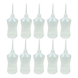 Kit Com 15 Almotolia Plástica Natural Bico Reto Frasco 500ml