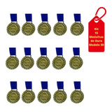 Kit Com 15 Medalhas De Ouro