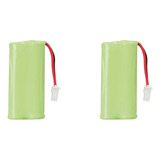 Kit Com 2 Bateria 2,4v 600ma Para Telefone Sem Fio Intelbras