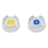 Kit Com 2 Bico Para Bisnaga Fifo Válvula 1 Amarela E 1 Azul