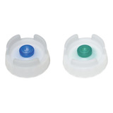 Kit Com 2 Bico Para Bisnaga Fifo Válvula 1 Azul E 1 Verde