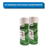 Kit Com 2 Bobinas Picotadas Transparente