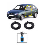 Kit Com 2 Borrachas De Vedação Porta Ford Fiesta 2p 1997