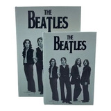 Kit Com 2 Caixas Em Formato De Livro Decorativa The Beatles