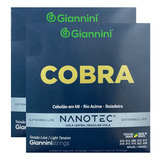 Kit Com 2 Cordas Giannini Revestida Viola Tensão Leve Níquel