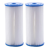 Kit Com 2 Filtros Plissado Lavável 10 Polegadas X 4 1/2 Big