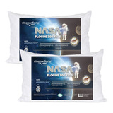 Kit Com 2 Flocos De Visco Flocado Tradicional 65 Cm 15 Cm Cor Branco