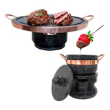 Kit Com 2 Fondue 1 De Carne 27 Cm E Outro De Queijo 800 Ml